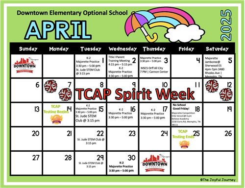 April 2025 Calendar